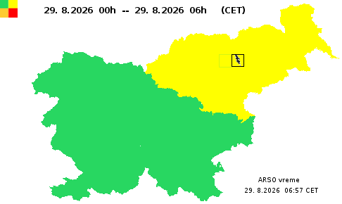 Opozorila ponoči.
