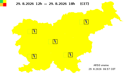 Opozorila popoldne.